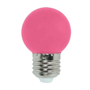Lâmpada LED Bolinha Color Bulbo G45 1-3W Bivolt Kian Lâmpada de LED Bolinha Color Bulbo G45 1W e 3W E27 Luz Rosa