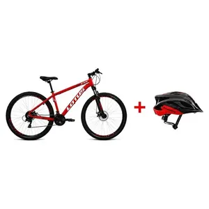 Bicicleta Cairu Aro 29 Lotus Cxr 17.5 21 Velocidades Aluminio Vermelho E Preto (MP)