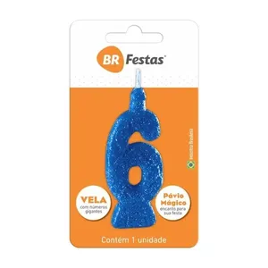 VELA BR FESTAS SUPER N°6 AZUL