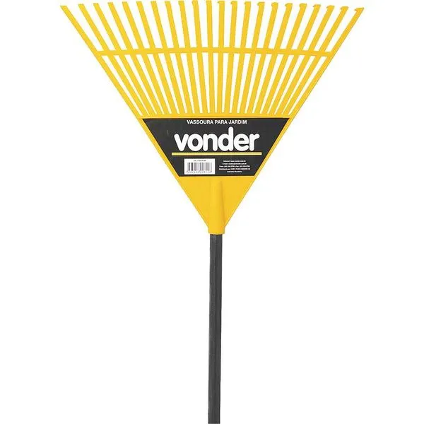 Vassoura Plástica para Grama 22 Dentes com Cabo 3129120000 - VONDER