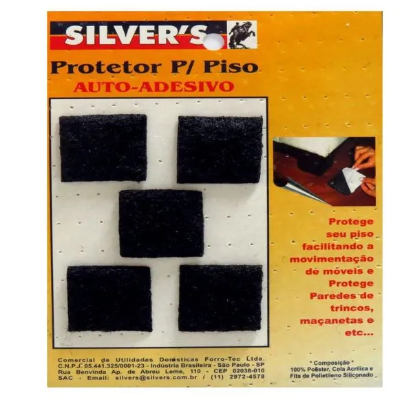 Protetor de Piso Quadrado M 30x30mm - 771 - SILVER'S