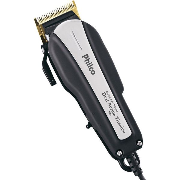 Máquina de Cortar Cabelo Philco Dual Action Titanium com Acessórios 220V