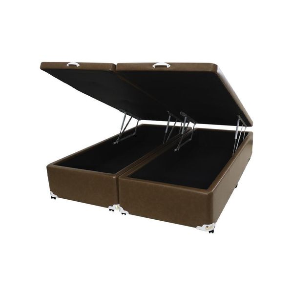 Cama Box Baú Castor King Premium Caramelo 193x203x35cm