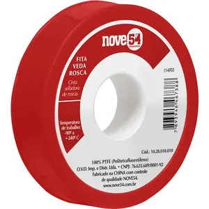 Fita Veda-Rosca 18mm x 5m Branca 100% PTFE - NOVE54