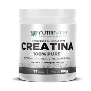 Nutravitta Creatina 100% Pure 100g Sorocaps NUTRA VITTA CREATINA 100% PURE 100G