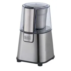 Moedor de Grãos MG200 Gourmand Gris 220W Botão Pulsar Reservatório Removível Inox Black + Decker Moedor de Grãos MG200 Gourmand Gris 220W Inox Black + Decker
