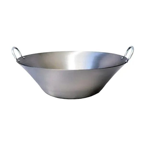 Tacho Beira Alta De Aço Carbono Polido Doce Sabão 41cm 8l.