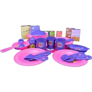 Kit de Brinquedo de Casinha Meu Jantarzinho com Panela Frigideira Travessa e Acessórios Big Star Brinquedos Kit Brinquedo de Casinha Meu Jantarzinho com Acessórios Big Star Brinquedos