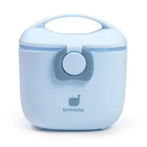 Dispenser Fórmula Bebê Termichy Azul Claro Portátil com Alça e Colher 250g