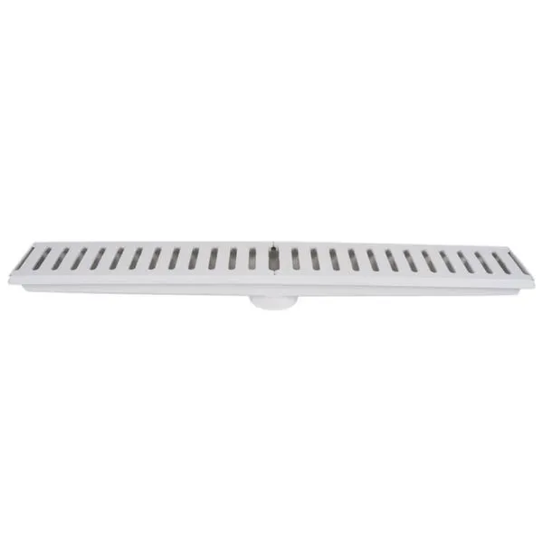 Caixa Coletora com Grelha Branca 15 x 100 cm - 1326 - ESTRELA