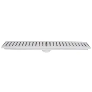 Caixa Coletora com Grelha Branca 15 x 100 cm - 1326 - ESTRELA