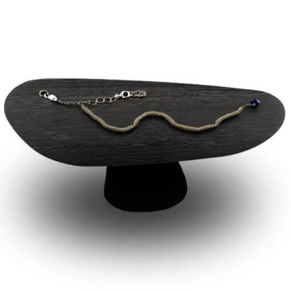 Mesa Oval Organica Em ébano 160x90