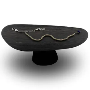 Mesa Oval Organica Em ébano 160x90