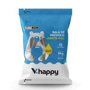 Bala de Própolis + Menta e Mel V.Happy 38g