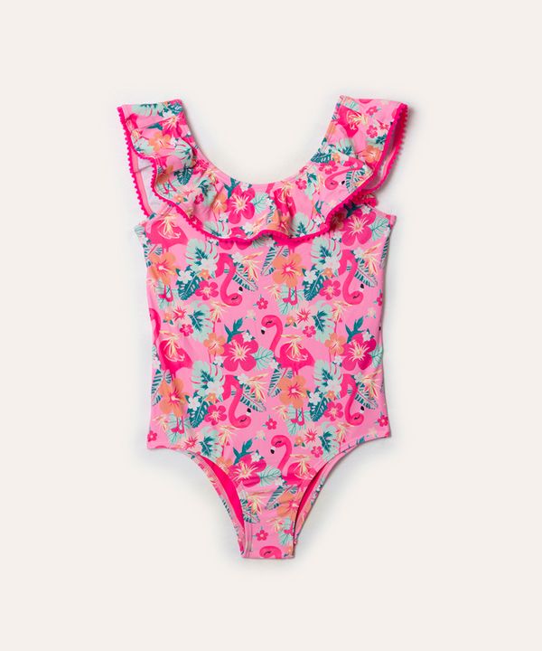 maio infantil flamingo proteção uv pink 10