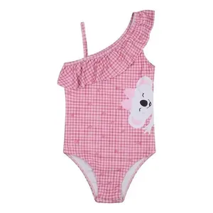 Maiô Lilica Ripilica Ombro Babado Xadrez Rosa 8