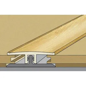 Perfil T Junta de Dilatação Para Piso Laminado Eucafloor Prime Carvalho Maiorca 180x3,4x1cm
