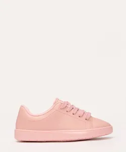 tênis infantil casual com cadarço molekinha rosa 31