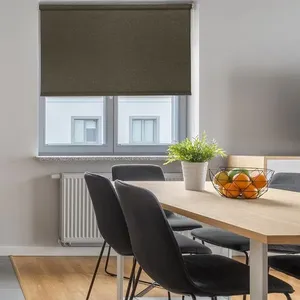 Persiana Soft Linho Rolo Conthey 100x220cm Marrom