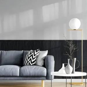 Painel Ripado Autocolante Eva Laminado 10cm 5 Metros Preto para Parede Interna Meu Rodapé Painel Ripado Autocolante Eva Laminado 10cm 5 Metros Preto Meu Rodapé