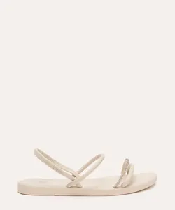 rasteirinha infantil calce fácil com strass off white 33