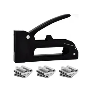 Grampeador para Tapeceiro com 100 Grampos de 08MM Ideal para Tapeçaria e Artesanato, Recarga Rápida, Preto Startools Grampeador para Tapeceiro com 100 Grampos de 08MM, Recarga Rápida, Preto Startools