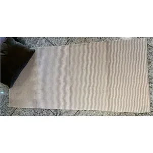 Tapete Manta Rustica Parintins Bg1 Bege 95x140cm Ref.MRPAR095140BG1 Bordartes