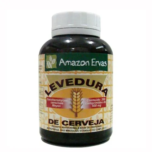 Levedura de Cerveja Amazon Ervas 200 Cápsulas 500mg