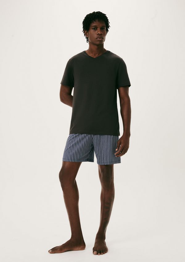 Pijama Masculino Curto Em Malha - Marrom P