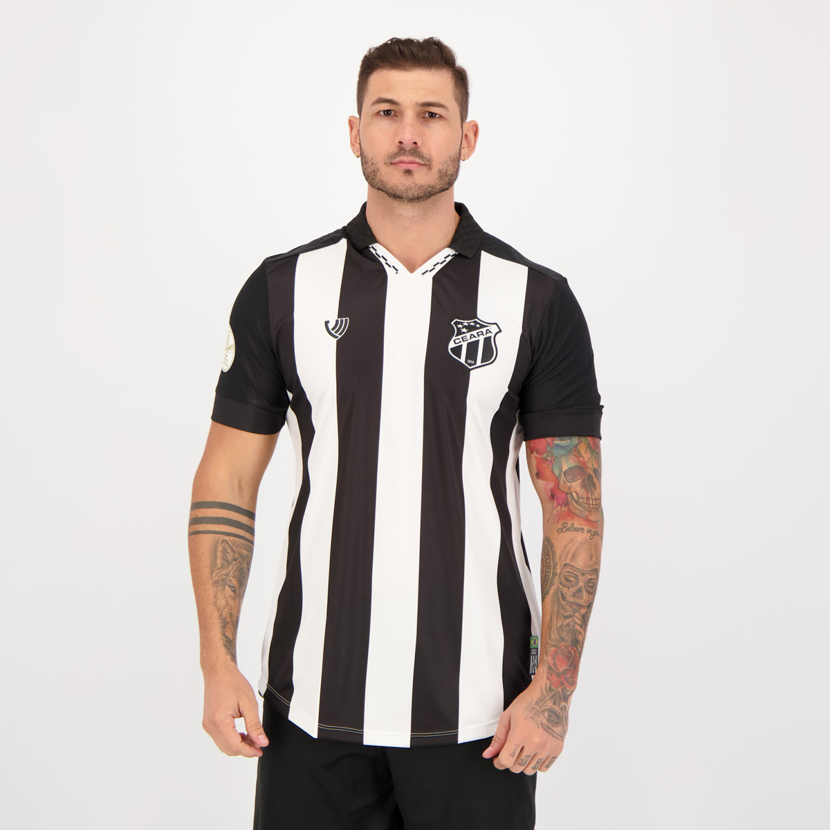 Camisa Vozão Ceará I 2021 Copa do Nordeste 2022 Preta