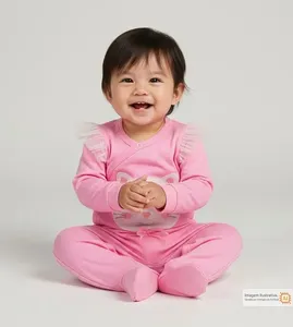 Macacão Gatinha Meiga Rosa - G