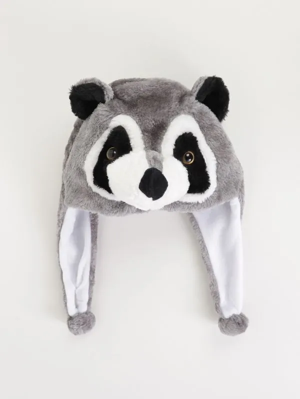 Gorro Animais 3D Infantil - CINZA