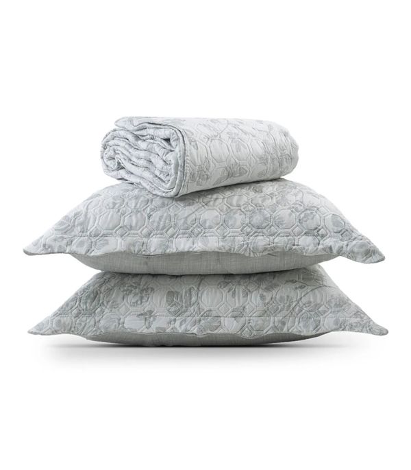 Kit Cobre Leito Matelassê Casal Appel Cinza UN / Cinza