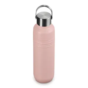 GARRAFA LE CREUSET TÉRMICA ON THE GO EM AÇO INOXIDÁVEL 500ML SHELL PINK 41066287770001