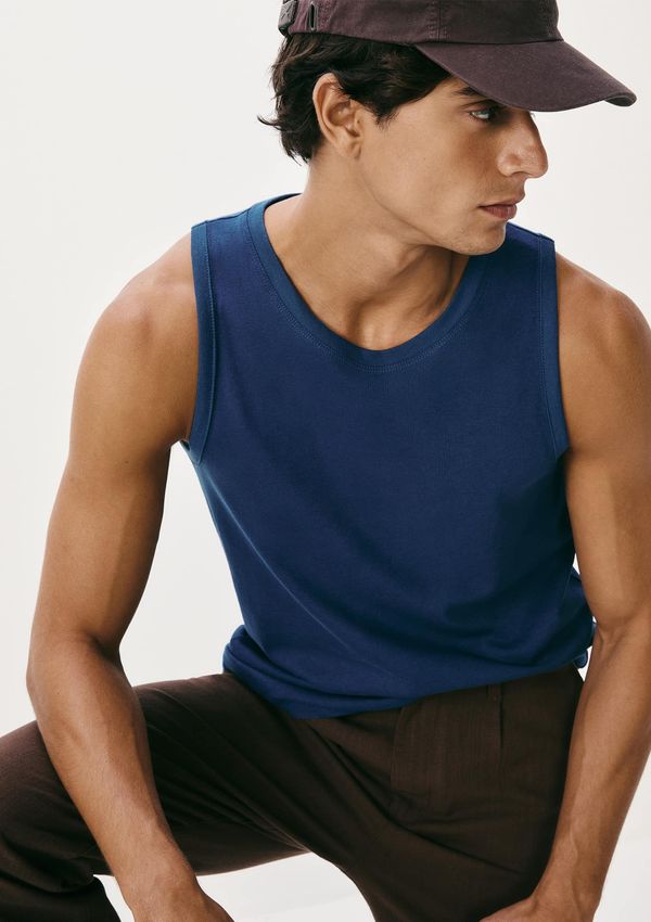 Regata Básica Masculina World - Azul M