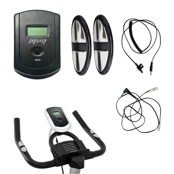 Painel Visor Cardíaco Kit Hand Grip e Cabo para Bicicleta Spinning SU-CONTR Preto AB Mídia Painel Visor Cardíaco com Hand Grip Bicicleta Spinning SU-CONTR Preto AB Mídia
