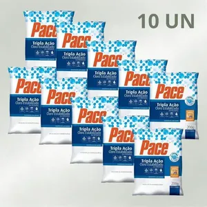 Kit 10 Cloro Pace Tripla Ação 200g Pastilha Estabilizada