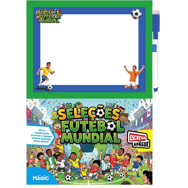 Livro Seleções do Futebol Mundial - Escreva E Apague 22703 - Magic