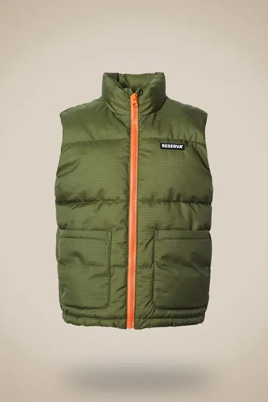 Colete Mini Puffer Verde Musgo - 08