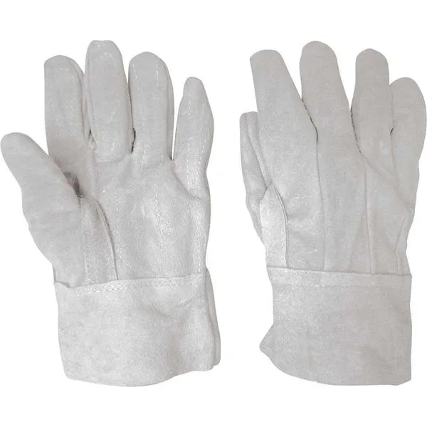 Luva de Raspa com Reforço na Palma com Dorso Inteiro - QUALITY KOUROS Luva de raspa 7 cm com reforço na palma - QUALITY KOUROS