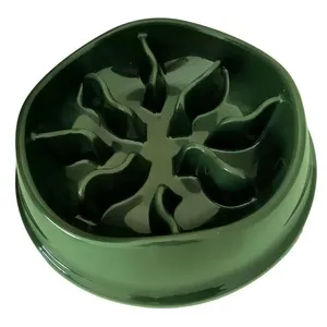 Comedouro Para Pets Lento Interativo Starkpet 550ml Verde Musgo (MP)