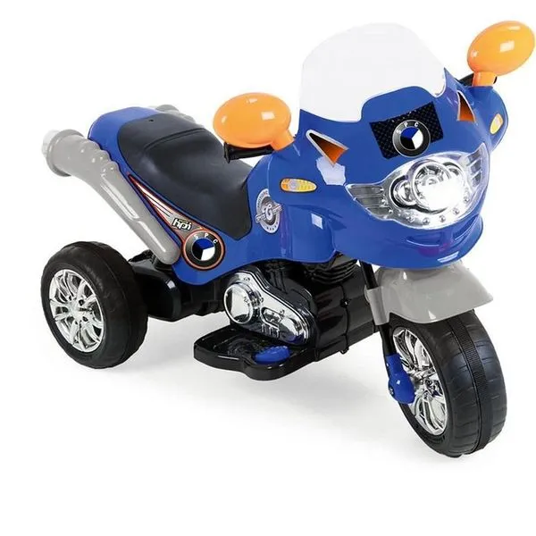 Moto Elétrica Infantil Speed Chopper Bateria 6V Suporta 20kg Azul Homeplay Moto Elétrica Infantil Speed Chopper 6V 20kg Azul Homeplay