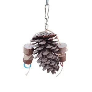 Pinha com Pêndulo Duplo e Argola Real Brinquedos Pet Único