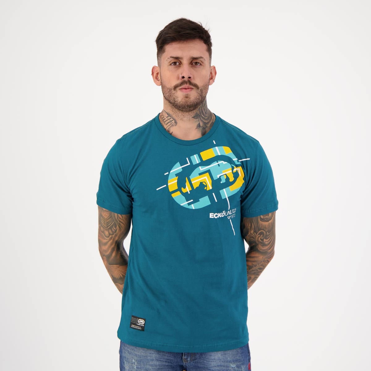 Camiseta Ecko Word Logo Verde