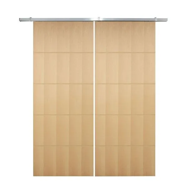 Porta Dupla De Correr P- Verniz Frisada F03 - 210x140