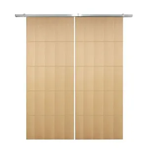 Porta Dupla De Correr P- Verniz Frisada F03 - 210x140