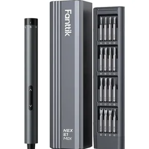 Conjunto Mini Chave de Fenda Fanttik Elétrico 50 Peças 3,7V Preto A-BI