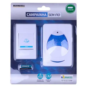 Campainha sem fio com 32 Toques AL09029 Alfacell
