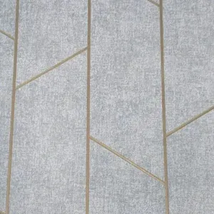 Papel De Parede Santorini Geométrico Cinza Sn64