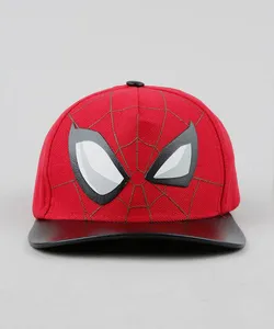Boné Infantil Aba Reta Homem Aranha Vermelho G